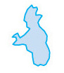 map symbol for lake: outline of a lake