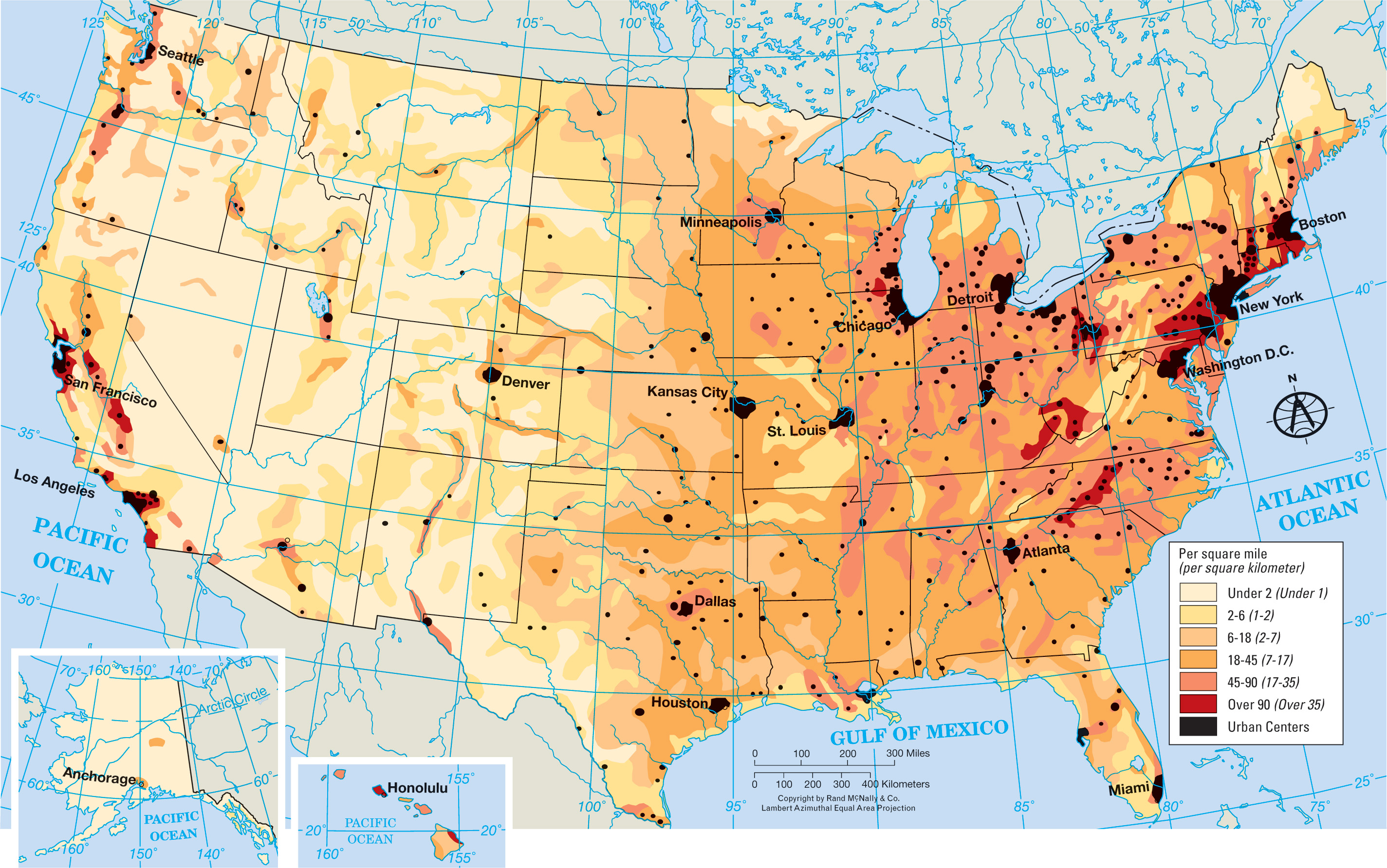 map: U.S. Population Density