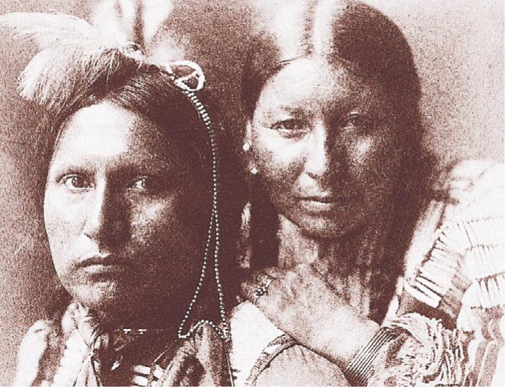 Photo: a Sioux man and woman