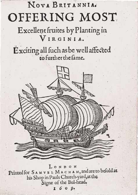 1609 advertisement for land in Virginia.