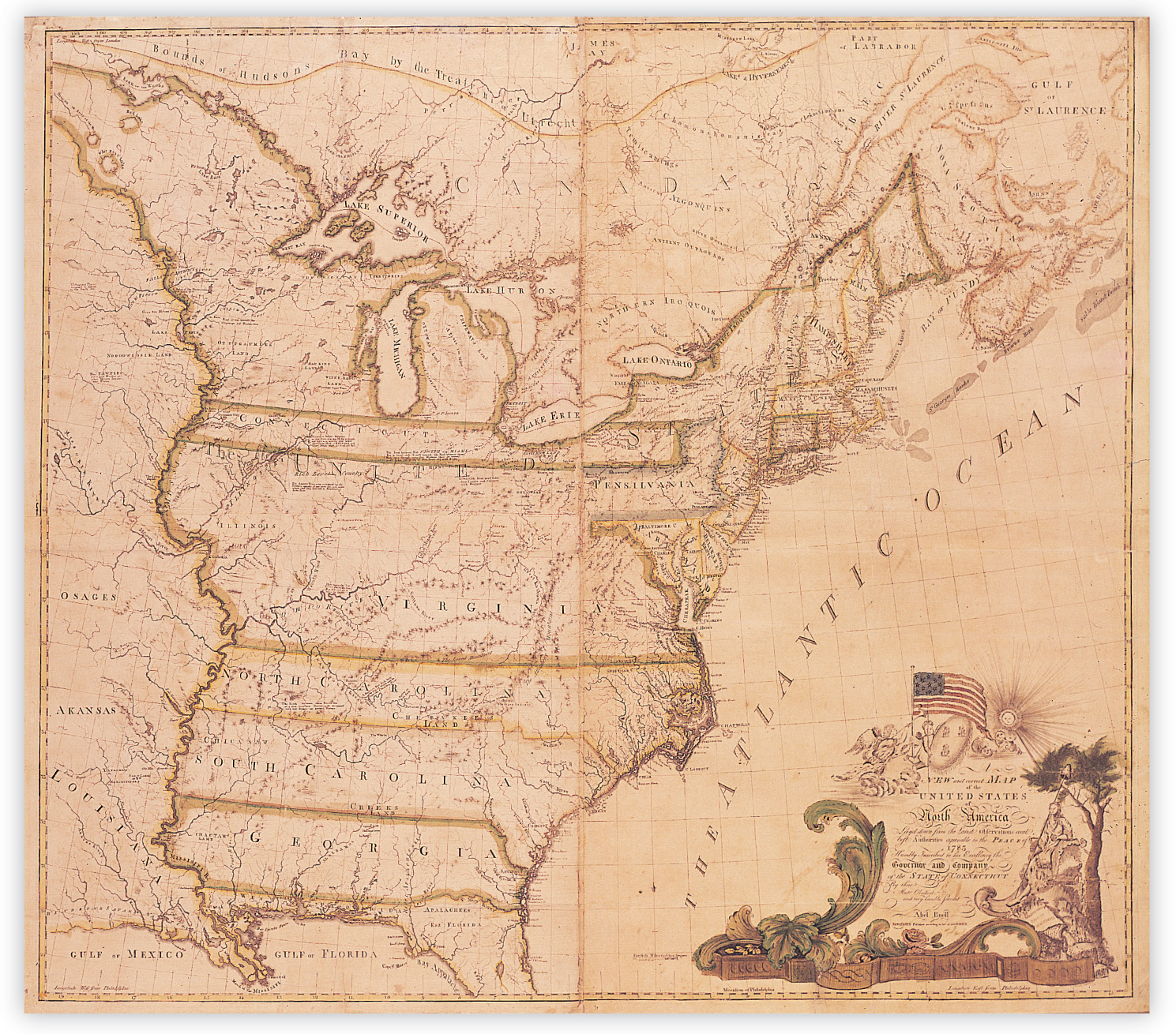 An early map of the U.S.