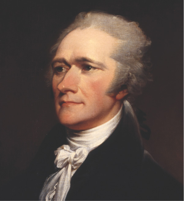 A portrait of Alexander Hamilton.