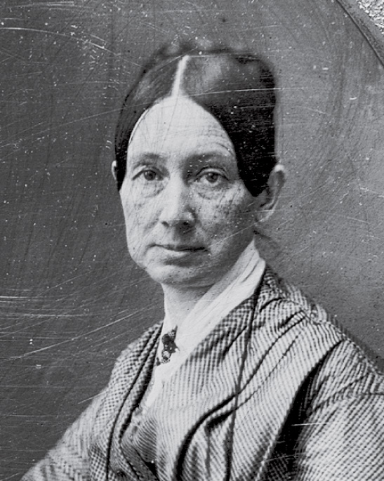 A black and white photo of Dorothea Dix.