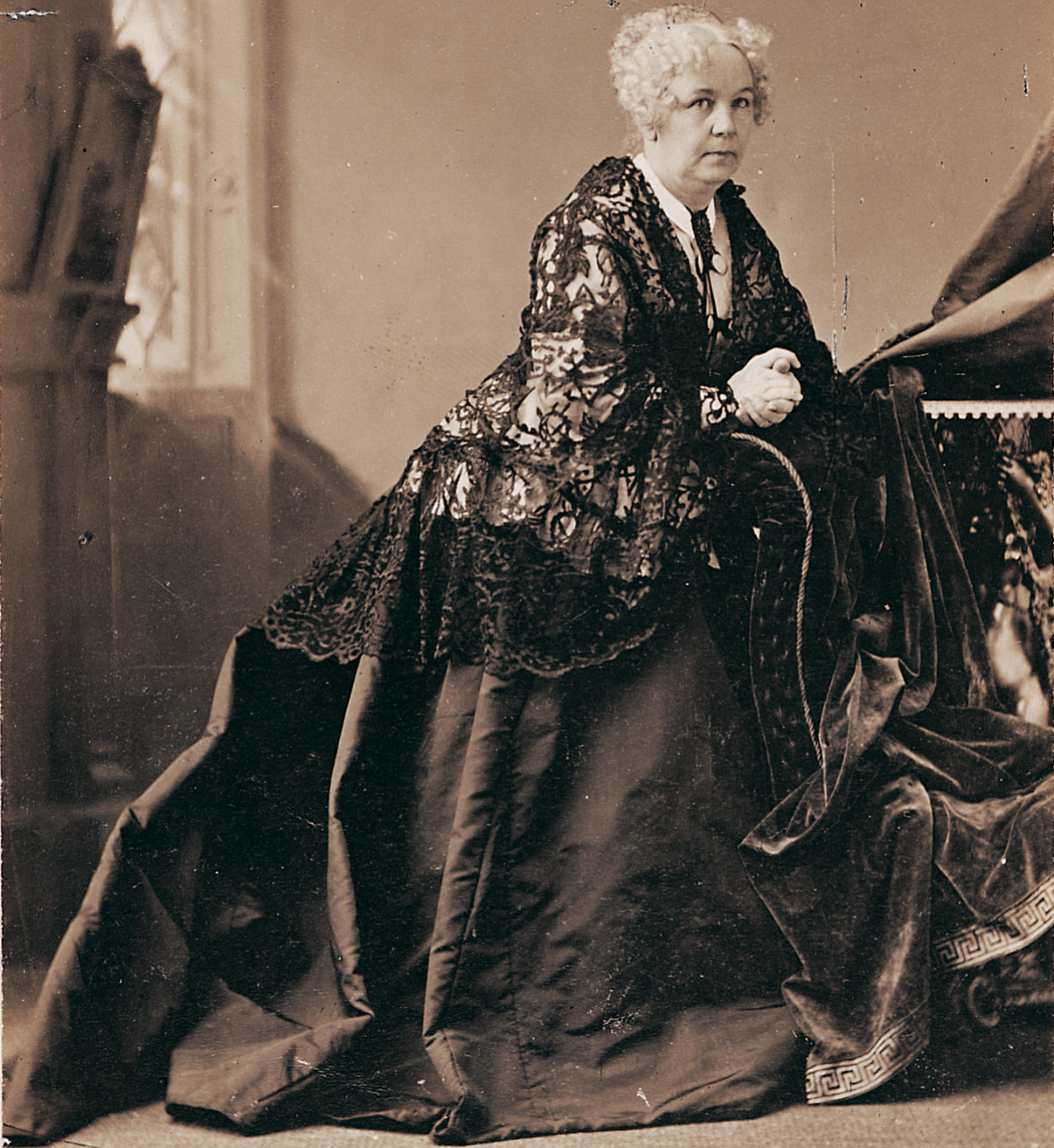 A photo of Elizabeth Cady Stanton.