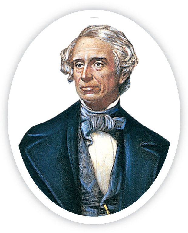 A portrait of Smauel Morse.