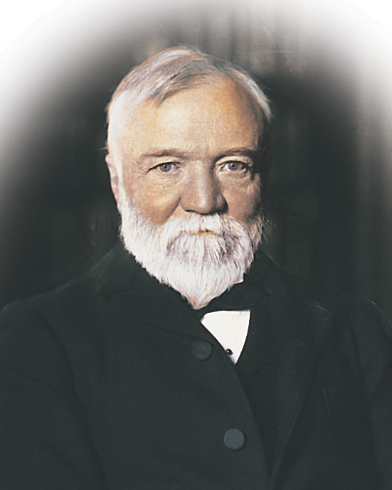 A photo of Andrew Carnegie.