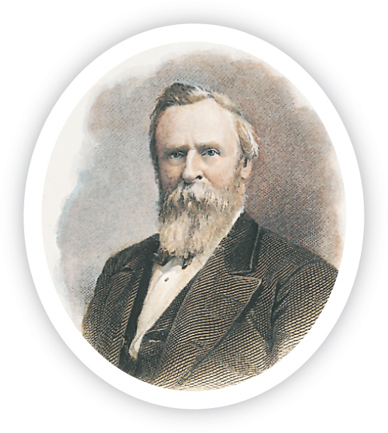 A photo of Rutherford B. Hayes.