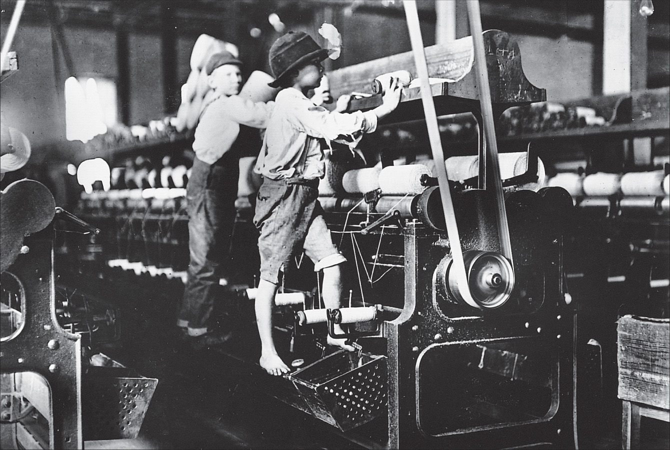 Photo: children climb on machinery