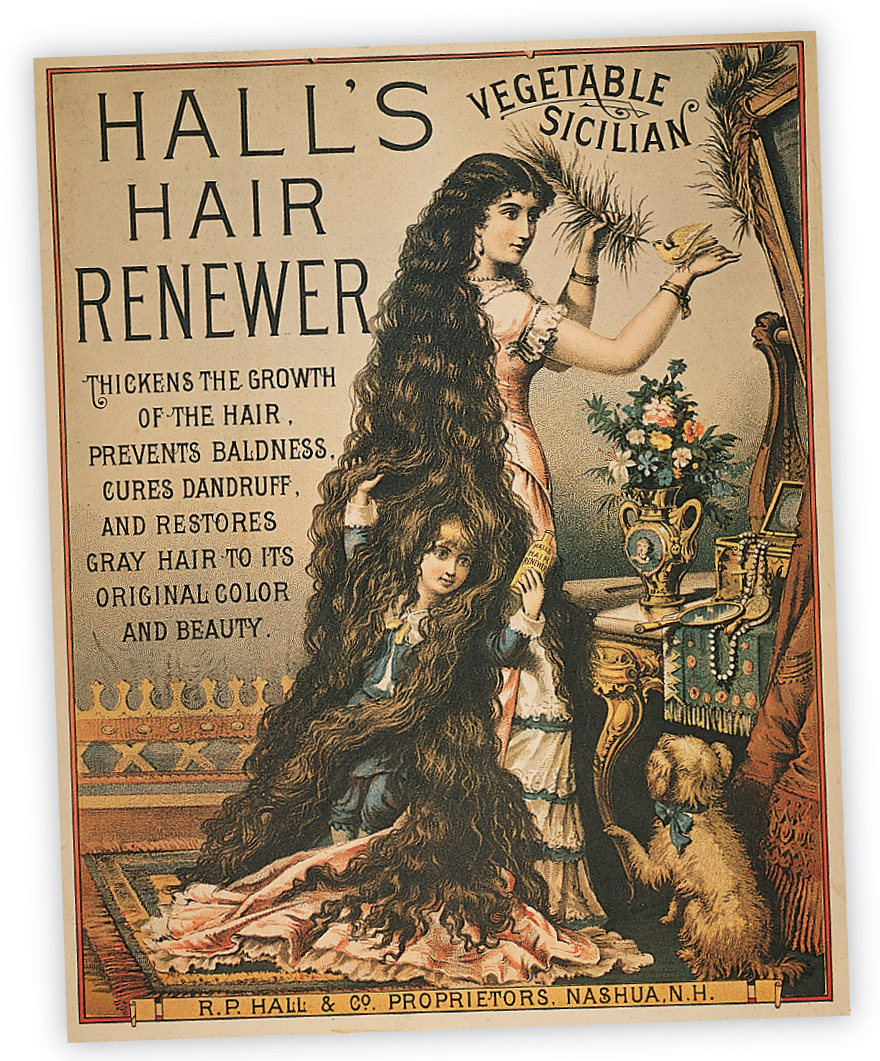 Advertisement: Hall's Hair Renewer