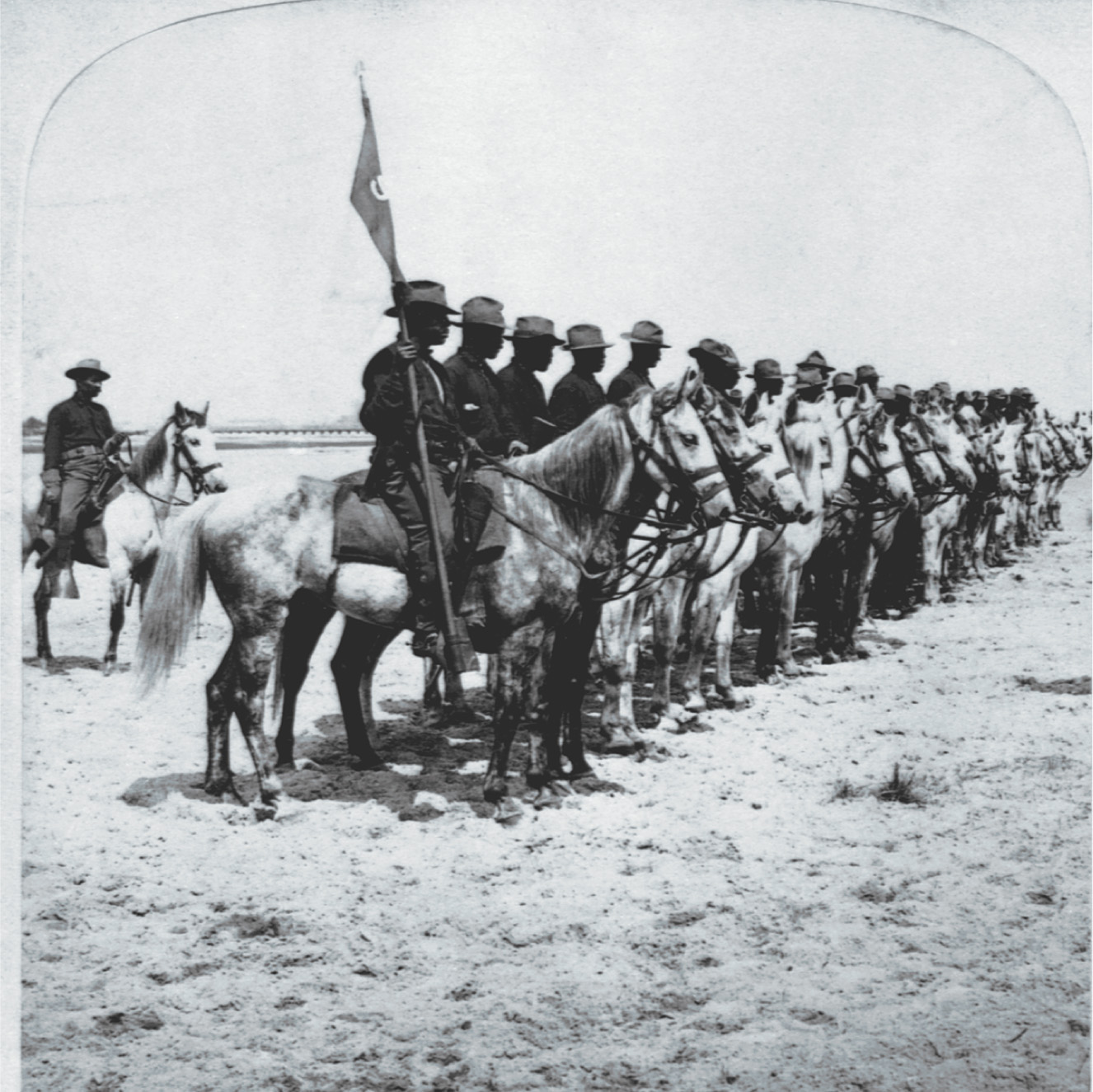 Photo: African-American troops on horseback