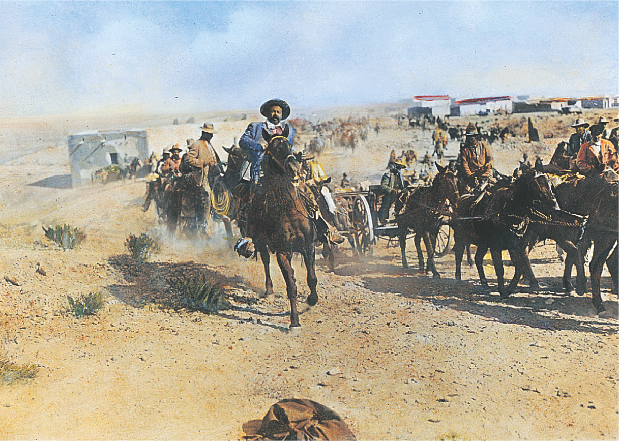 Photo: Pancho Villa leads a column of troops