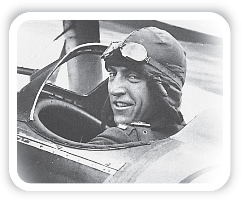 Photo: Rickenbacker in a cockpit