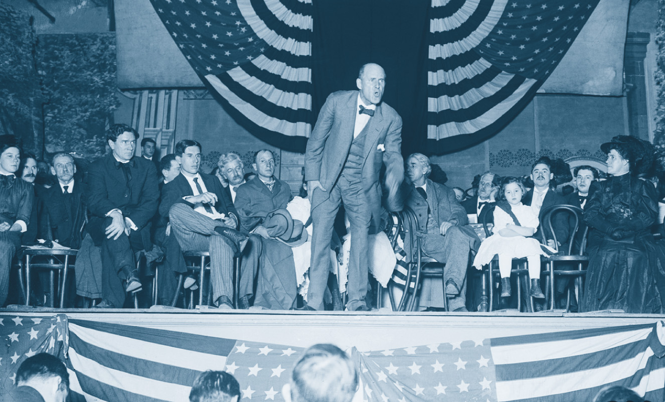 Photo: Eugene Debs on stage