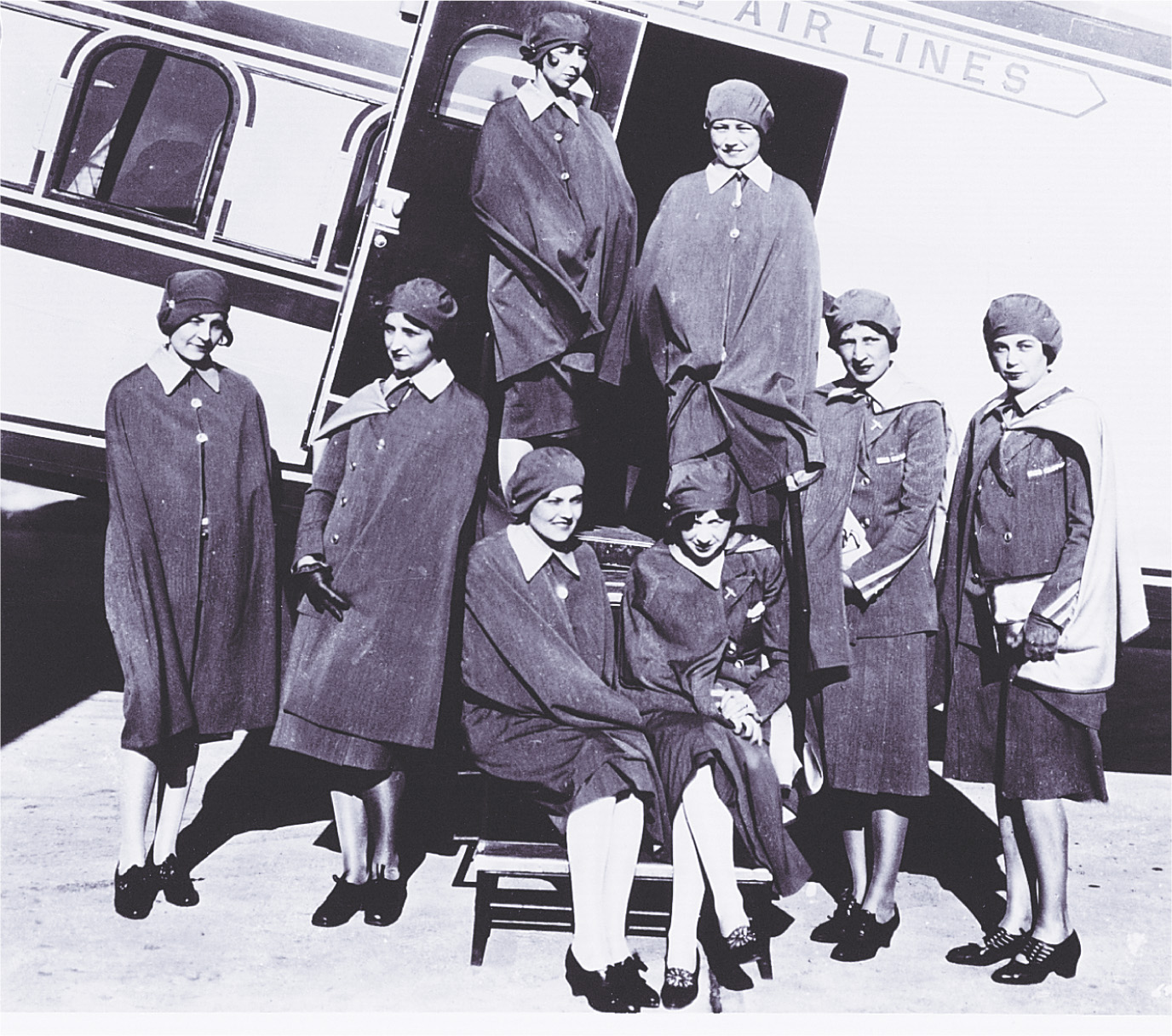 Photo: uniformed flight attendants
