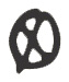 symbol: circle around an X