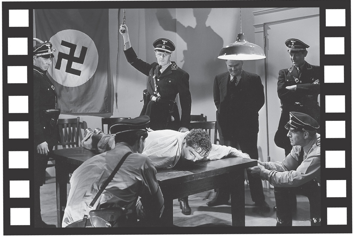 Movie still: Nazis torture a man
