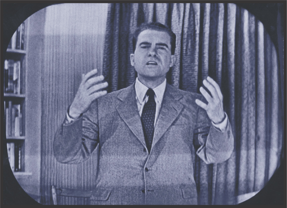 TV still: Richard Nixon