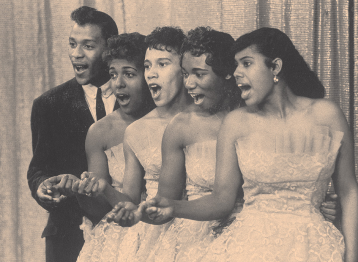 Photo: A group of five doo-wop singers