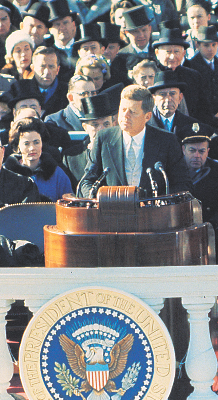 Photo: John F. Kennedy makes a speech.