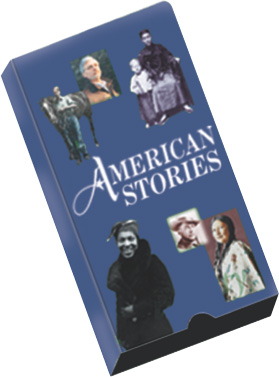 an image of a video case cover titled American Stories.