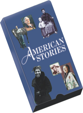 a video case cover reads American Stories.