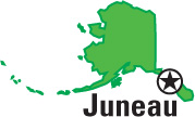 Alaska: capital, Juneau