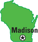 Wisconsin: capital, Madison