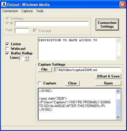Output: Windows Media.