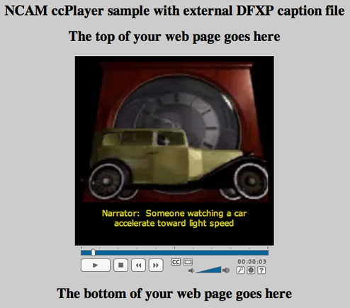 screengrab of ccPlayer window