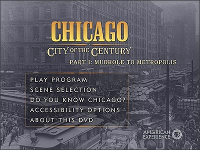 Chicago main menu as described in the text.